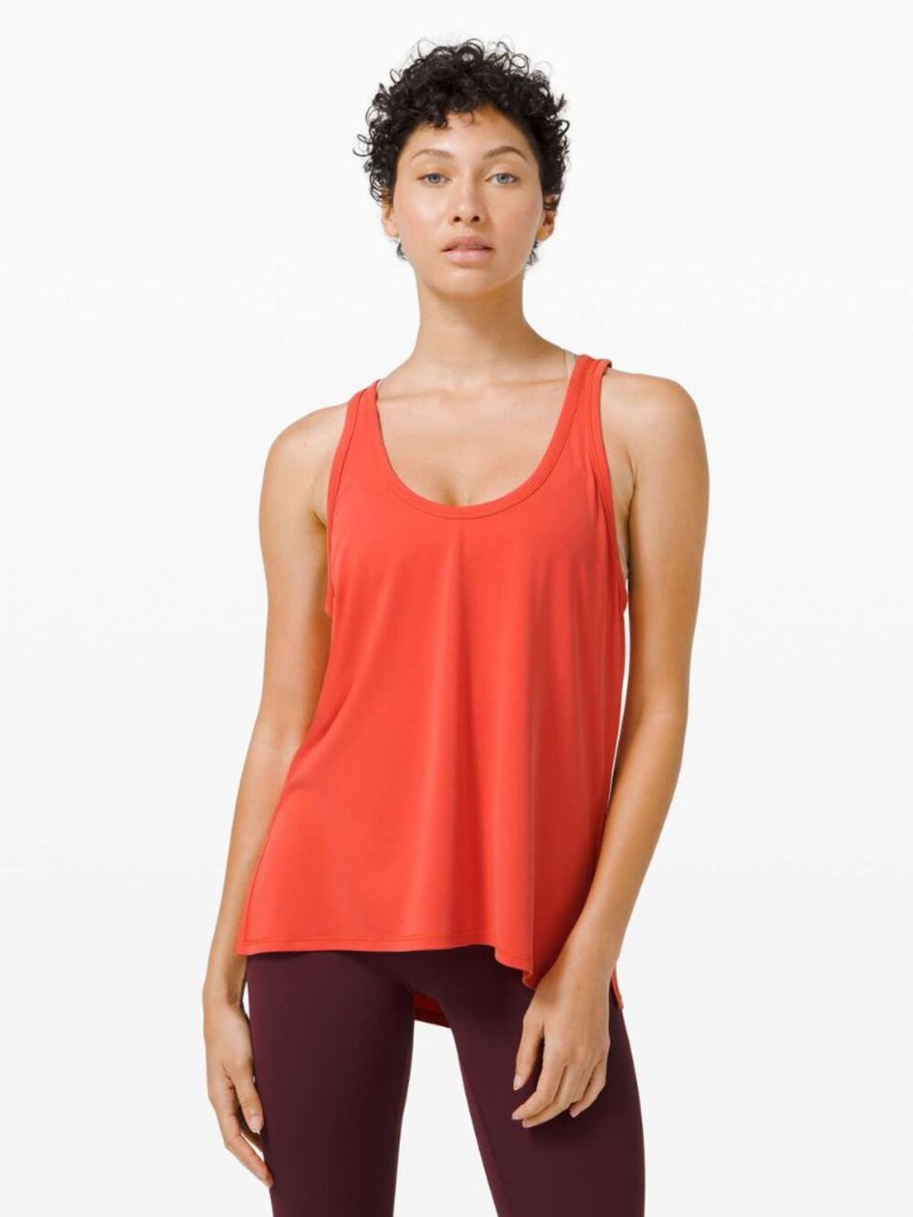 lululemon Carnation Red Ease of It All Tank Size 4